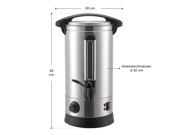 RVS Glühweinkoker / Glühweinketel Teramo - 10 Liter – foto 2 – kavel bij XL Auctions