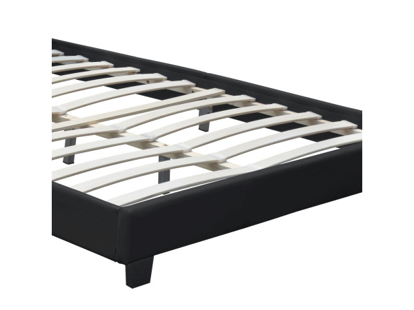 Gestoffeerd bed Verona - 120 x 200 cm - Zwart - LED – foto 4 – kavel bij XL Auctions