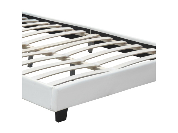 Gestoffeerd bed Verona - 120 x 200 cm - Wit - LED Verlichtin – foto 4 – kavel bij XL Auctions