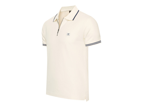 Cappuccino Italia Polo Zip Polo Torino Wit - XL