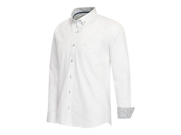 Cappuccino Italia Stretch Overhemd Ancona Wit - XL