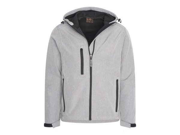 Cappuccino Italia Softshell Hood Jacket Grijs - L