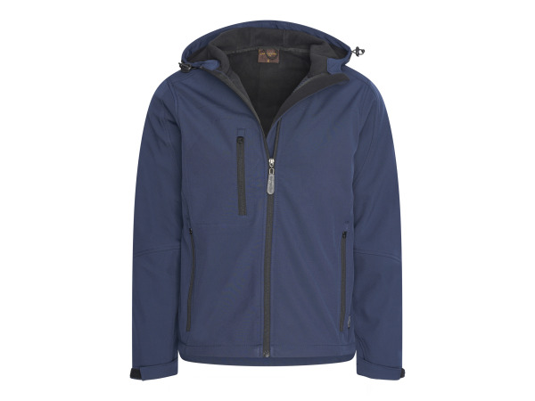 Cappuccino Italia Softshell Hood Jacket Navy - L