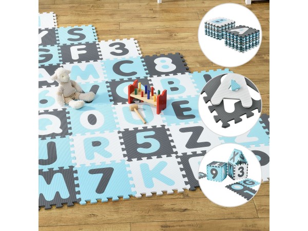 Kinderpuzzelmat - Noah - Bestaande uit letters & cijfers