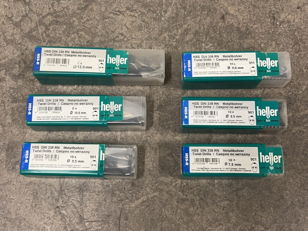 Heller spiraalboor set 6-delig