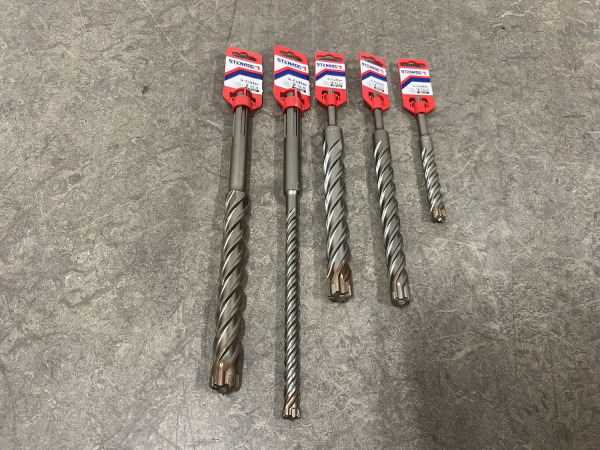 Stenroc betonboor ø14-25mm set 5-delig 4-Cutter