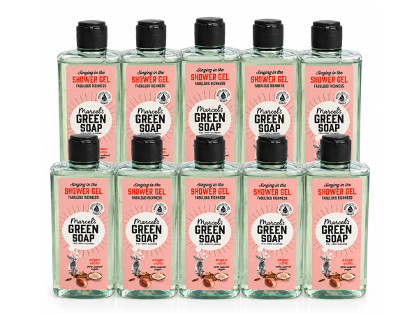 10x Marcel’s Green Soap Shower Gel Argan & Oudh van 300 ml