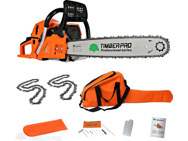 Timberpro benzine kettingzaag 3.6PK 62cc