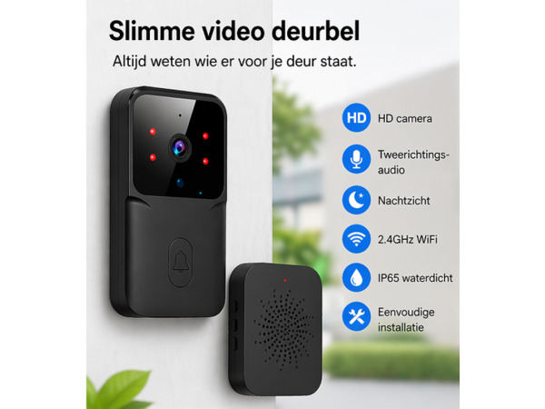 Draadloze Video Deurbel - Intercom – foto 2 – kavel bij XL Auctions
