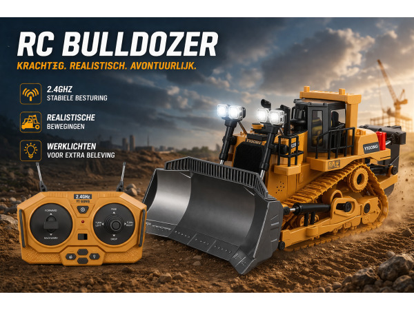 Bestuurbare Bulldozer RC – foto 2 – kavel bij XL Auctions