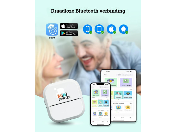 iTeck Mini Printer – Premium Pakket – foto 2 – kavel bij XL Auctions