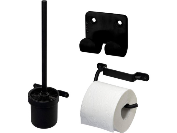 Haceka IXI Toiletset - 3-delig - Mat Zwart – kavel bij XL Auctions