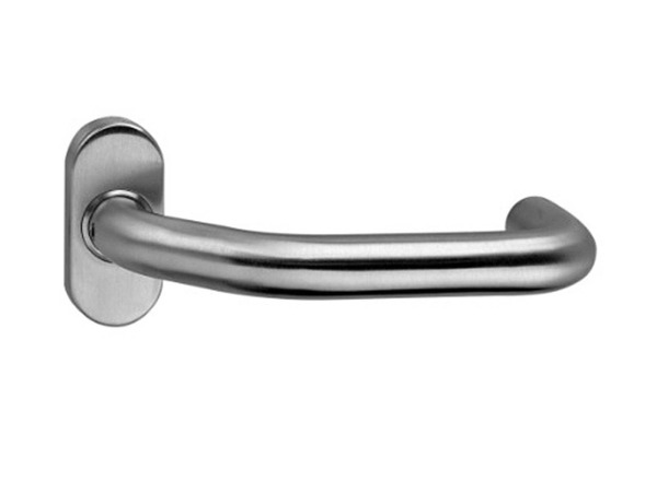 4x Intersteel deurkruk verkropt op ovaal rozet