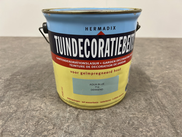Hermadix tuindecoratiebeits 2,5L Aqua Blue