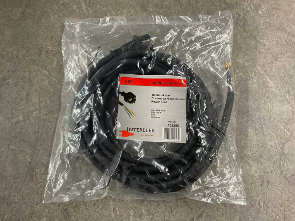 2x Interelek machinekabel neopreen 5m H07RN-F 3G2,5mm² – foto 3 – kavel bij XL Auctions