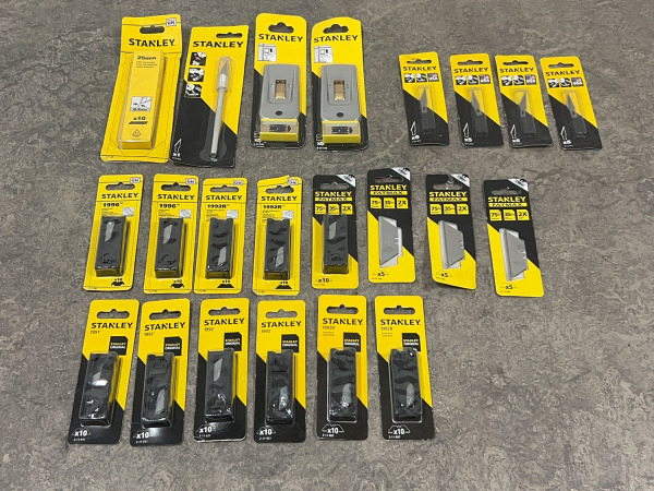Stanley reservemesjes set 22-delig