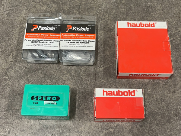 Haubold en Paslode bevestigingsmateriaal set 5-delig