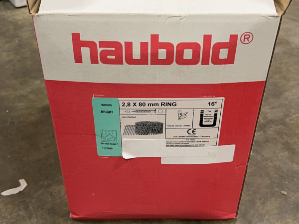 18x Haubold brads op rol 2,8x80mm