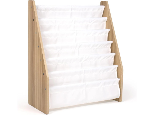 Journey Super Size 6 Etages Kinderboekenrek Wit/Naturel – foto 3 – kavel bij XL Auctions