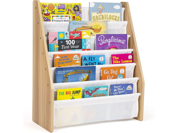 Journey Super Size 6 Etages Kinderboekenrek Wit/Naturel – foto 4 – kavel bij XL Auctions