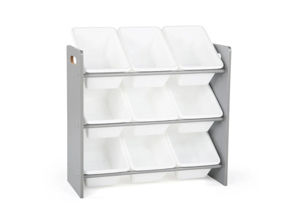 Inspire Grijs/Wit 9-Bin Speelgoedorganizer – foto 3 – kavel bij XL Auctions