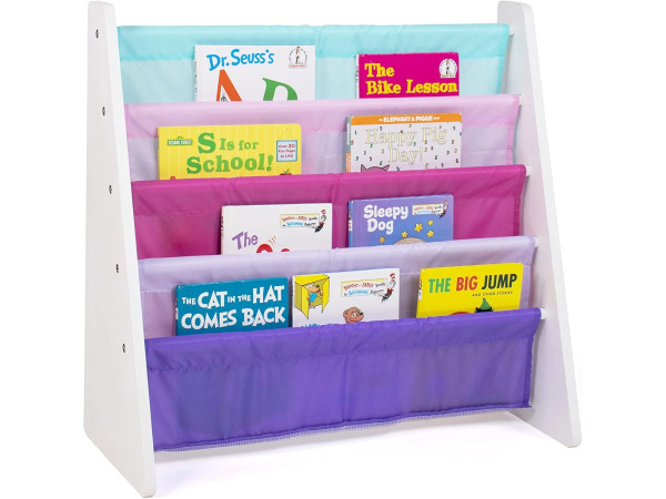Forever Kinderboekenrek 4 Etages Wit/Roze/Paars/Blauw – kavel bij XL Auctions