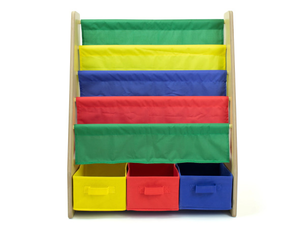 Primary Kinderboekenkast 4 Etages met Stofbakken – foto 4 – kavel bij XL Auctions