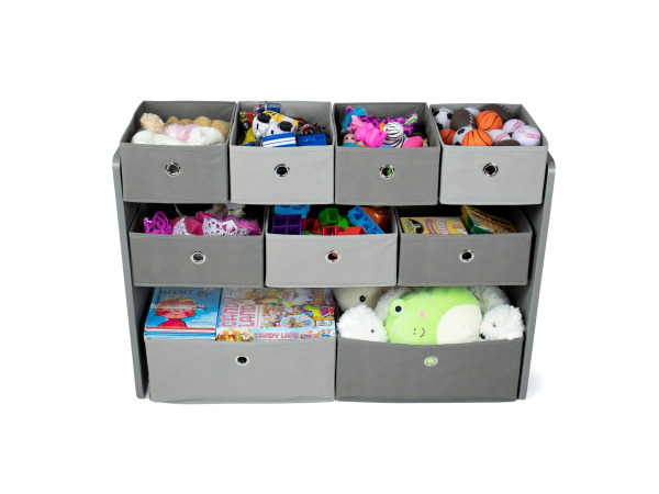Camden Stof Multi Bin Speelgoed Organizer met 9 Opbergbakken – kavel bij XL Auctions