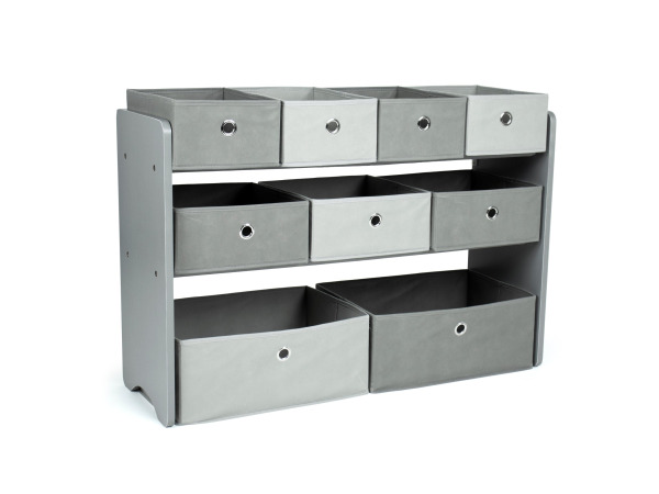 Camden Stof Multi Bin Speelgoed Organizer met 9 Opbergbakken – foto 2 – kavel bij XL Auctions