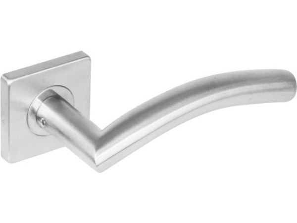 Intersteel Deurkruk Lisse - geveerde vierkant rozet - RVS ge – foto 2 – kavel bij XL Auctions