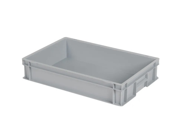 4x Transport/magazijn bakken – ca. 60 x 40 x 22 cm – grijs – kavel bij XL Auctions