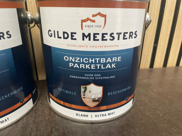 Gilde Meesters Onzichtbare Parketlak 2 x 2,5 liter Blank mat – foto 2 – kavel bij XL Auctions