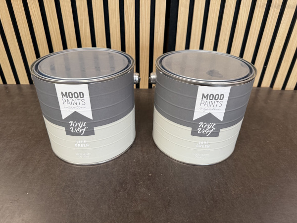 2x Moodpaints Muurverf Jade Green- 2500 ml – kavel bij XL Auctions