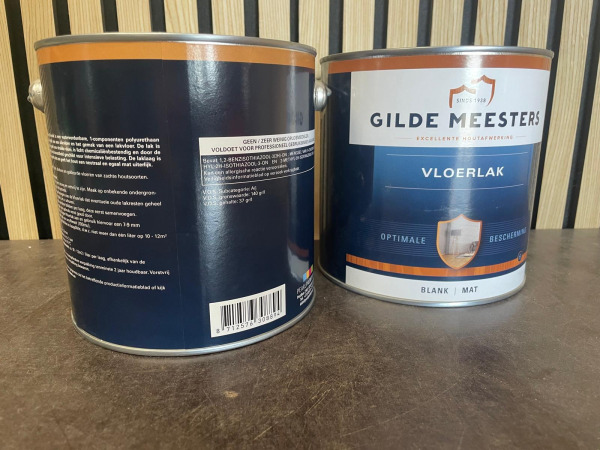 2x Gilde Meesters Vloerlak Blank Mat – foto 2 – kavel bij XL Auctions