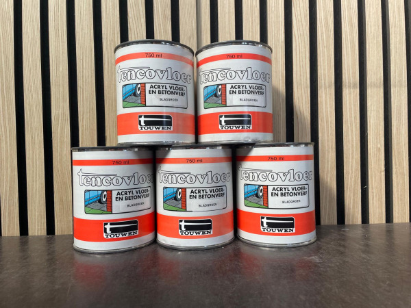 5x Tenco Vloer Acryl Vloer- en Betonverf 750 ml – Bladgroen – kavel bij XL Auctions