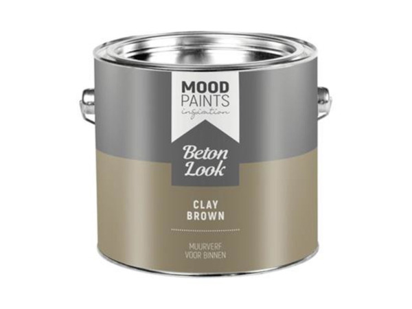 2x Mood Paints Beton Look Clay Brown 2,5L – Muurverf Binnen – foto 2 – kavel bij XL Auctions
