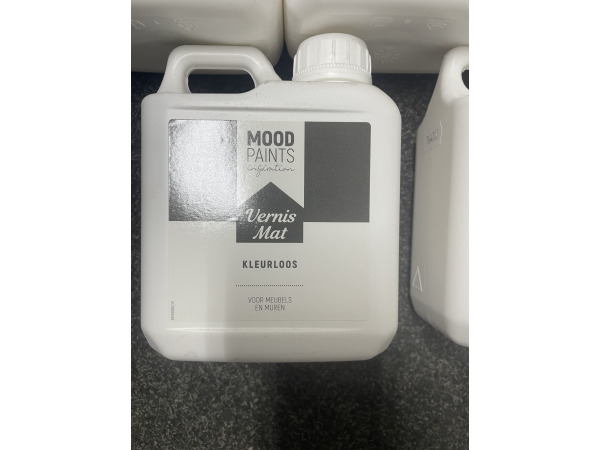 5x Mood Paints Vernis Mat Kleurloos – 1 L – foto 3 – kavel bij XL Auctions