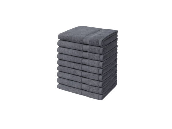 Handdoeken 50×100 cm – Set van 10 – 400 g/m² – Antraciet – kavel bij XL Auctions