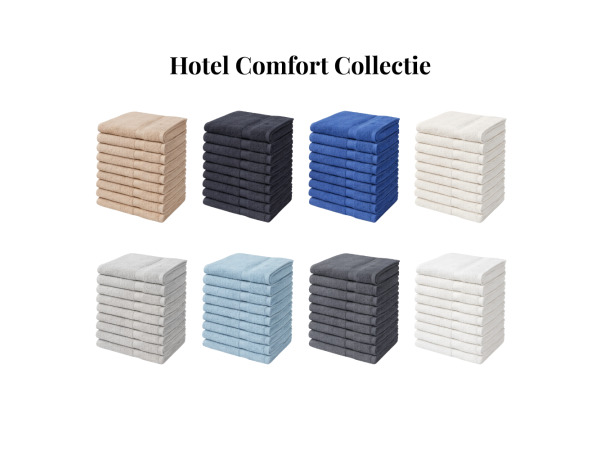 Handdoeken 50×100 cm – Set van 10 – 400 g/m² – Hotel Wit – foto 2 – kavel bij XL Auctions