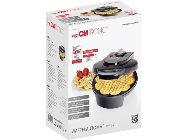 Clatronic WA 3491 - Wafelmaker - Wafelijzer - Hartvormig – foto 3 – kavel bij XL Auctions