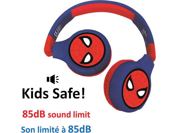 LEXiBOOK Spiderman 2-in-1 Bluetooth-koptelefoon HPBT010SP – foto 5 – kavel bij XL Auctions