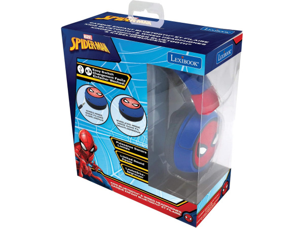 LEXiBOOK Spiderman 2-in-1 Bluetooth-koptelefoon HPBT010SP – foto 7 – kavel bij XL Auctions
