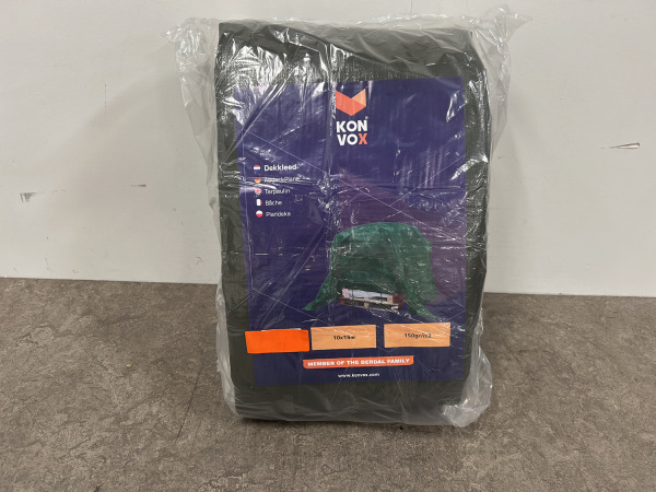 Konvox dekkleed 10x15m 150gr/m2 groen – kavel bij XL Auctions