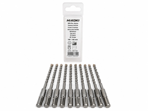 10x HiKOKI hamerboren SDS-plus ø6×160mm 10-pack – kavel bij XL Auctions