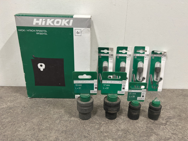 Hikoki toebehoren diverse set 9-delig – kavel bij XL Auctions