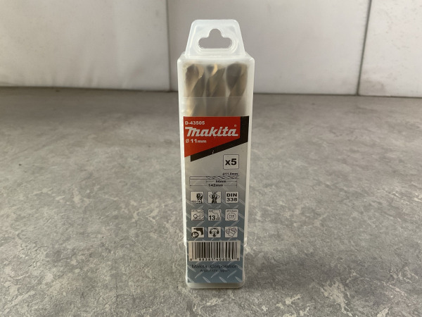 10x Makita metaalboor ø11x142mm 5-pack HSS-TiN – kavel bij XL Auctions