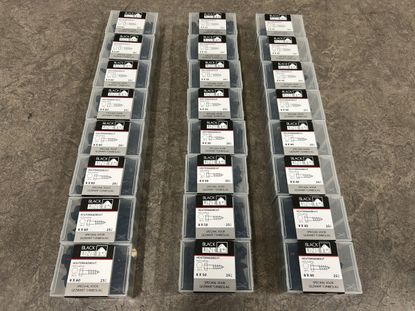 Blackline houtdraadbout HCP zwart set 24-delig – kavel bij XL Auctions