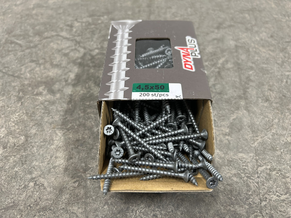 10x Dynaplus unischroef ø4,5x50mm 200-pack – kavel bij XL Auctions