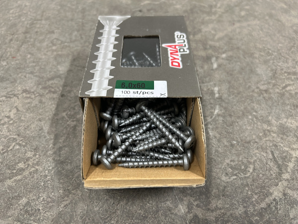 6x Dynaplus spaanplaatschroef ø6x60mm 100-pack – kavel bij XL Auctions