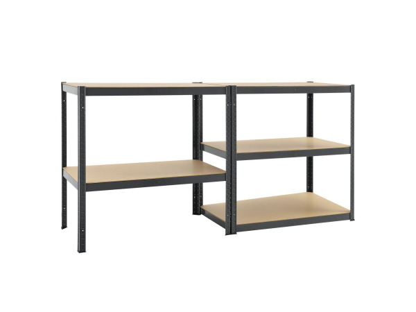 Stellingkast / magazijnrek - 200 x 100 x 60cm - Grijs – foto 5 – kavel bij XL Auctions